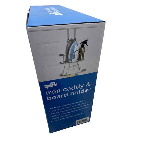 Silver Iron Caddy and Iron Board Holder - Hangs - Heat resistant, Brand New - Picture 7 of 9